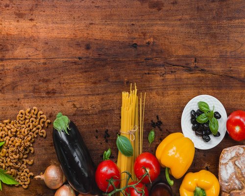 Preparing a healthy homemade meal with fresh vegetables